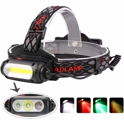 Lampe Frontale Rechargeable (Lot de 2),220 Lumens, Batterie de 30 Heures, Lampe Frontale Étanche Lampe Frontale Rechargeable (Lot de 2),220 Lumens, Batterie de 30 Heures, Lampe Frontale Étanche
