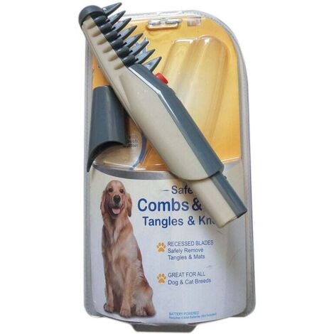 Peigne de beauté pour chien, tondeuse électrique pour poils de chat, tampon pour éliminer les nœuds