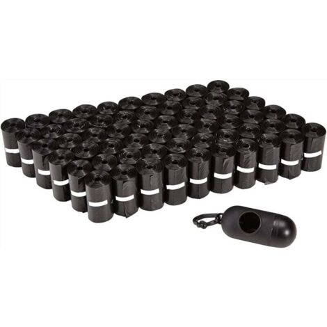 Sac à crottes de chien avec distributeur, sac poubelle pour animaux de compagnie, fournitures de nettoyage pour animaux de compagnie, boîte de rangement pour toilettes à capsules, 40 rouleaux de sacs