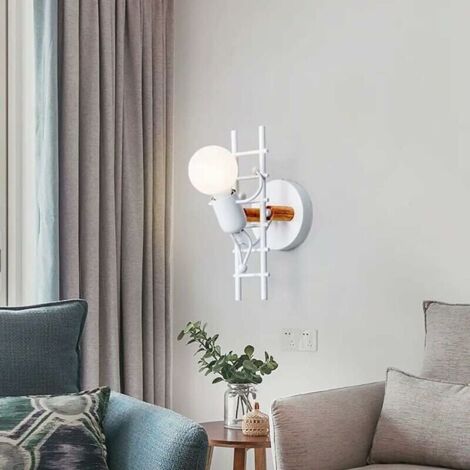 Applique Murale Moderne Créative Lampe Fer E27 Style Nordique Art Déco - Vert Pour Chambre, Salon & Couloir