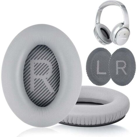 Coussinets d'oreille pour casque Bose QuietComfort - QC35/QC25/QC15/AE2 gris (1/4)