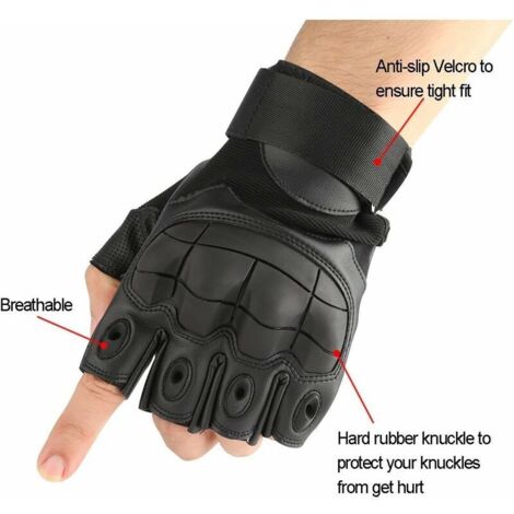 Gants Moto Courts Viper – Protection Articulations, Paume Renforcée, Touchscreen – Pour Moto, VTT, Travail, Outdoor