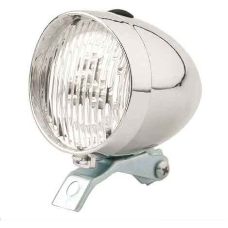 Phare de vélo - 3 lumières LED - Lumière multicolore alimentée par batterie Éclairage de vélo générant de la lumière Éclairage de voiture électrique Blanc (1/3)