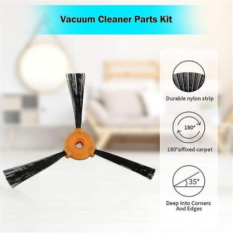 Brosses latérales de rechange pour aspirateur robot Ecovacs N79S N79SE Brosses latérales de rechange pour aspirateur robot Ecovacs N79S N79SE