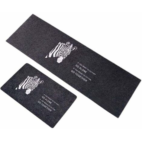 Tapis Cuisine Antidérapant 2 Pièces, Absorbant Eau Tapis pour entrée de Salle de Bain, Paillasson Tapis de Sol Cuisine Devant Evier 4 L-Fei Yu (1/3)