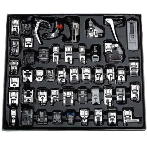 Ensemble de pieds presseurs professionnels pour machine à coudre 48 pièces pour Brother, Babylock, Singer, , Elna, , New Hom (1/3)