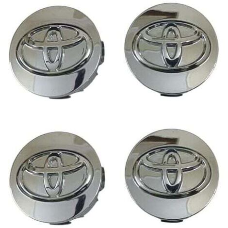 Lot de 4 cache-moyeux en alliage pour Corolla, Camry, Yaris, Reiz, Vios (62 mm) (1/4)