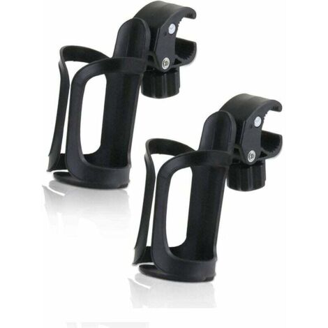 Lot de 2 Porte Bidons, Porte-Bidon Réglable,Porte-Gobelet de Vélo,Porte-Boîteilles Poussette,360 Degrés Rotatif Porte-Bidon pour Poussettes, Vélo de Montagne, Fauteuil Roulant-Fei Yu (1/2)