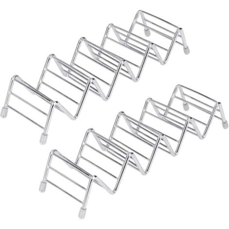2 pcs ustensiles de cuisine ondulés en acier inoxydable pour tacos à hot-dog à coque dure ou molle-Fei Yu (1/4)