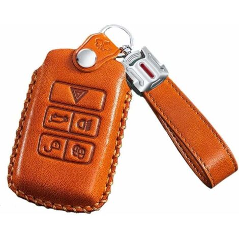 Télécommande Portail Porte-clés En Cuir PORRASSO - Double Poche Avec Fermeture éclair Etui Cle