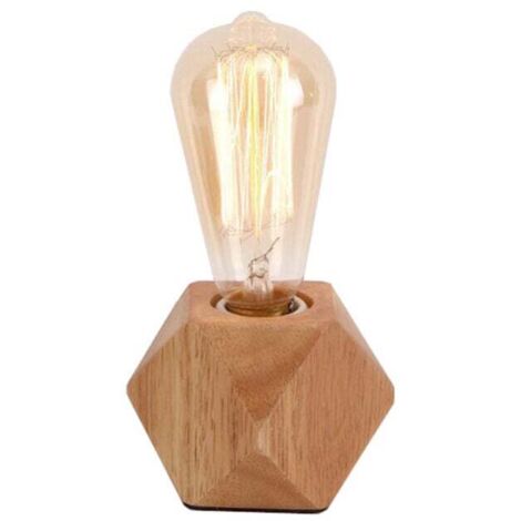Petite lampe de table, protection des yeux pour étudiants, étude pour enfants, mini décoration artistique en bois, lampe de chevet de chambre à coucher, dortoir