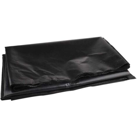 Bâche de bassin 3m x 3m bâche de bassin noire pour bassins à poissons, ruisseaux, fontaines et jardins d'eau (3 × 3 m)