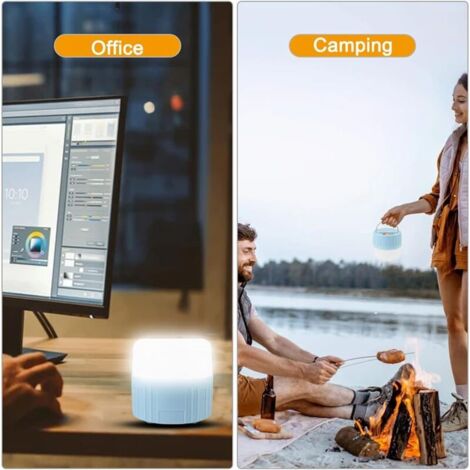 Lampe Extérieure Portable Lampe De Camping NEUTYPECHIC - LED Rechargeable Avec Télécommande Lanterne Led Télécommande