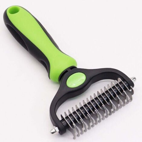 Brosse pour sous-poil pour chien et chat Peigne pour sous-poil à poils longs et courts Brosse d'épilation pour chien Brosse de toilettage (1/4)