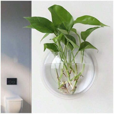 1 pot de fleurs, tentures murales, paniers de fleurs, paniers suspendus au mur, tentures murales, plantes vertes simples, vases suspendus au mur, suspendus (1/4)