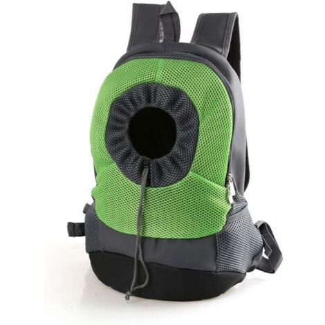 Sac à Dos Respirant Confortable pour Animaux de Compagnie pour Faire du vélo, Faire de la randonnée, Voyager, Faire du Shopping (L Size, Green)-Fei Yu (1/4)