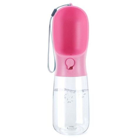 Bouteille d'eau pour chien, bouteille d'eau de voyage portable pour promener le chien, fontaine à boire extérieure multifonctionnelle pour chiens et chats (1/4)