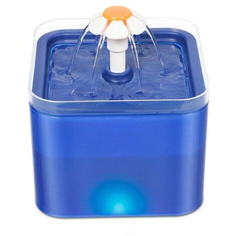 Fontaine à eau automatique à LED 2L pour chats et animaux domestiques
