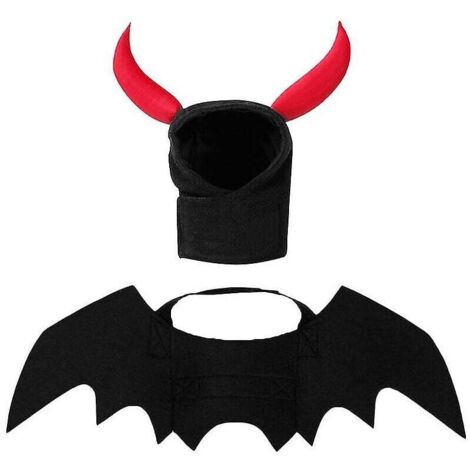 Lot de 2 vêtements pour animaux de compagnie pour décorations d'Halloween (1/3)