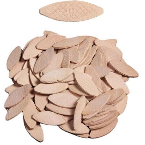 Lamelles d'assemblage taille 20, paquet de 100 pièces, Lamello, Chevilles plates en bois de hêtre de haute qualité pour les menuisiers et les projets de bricolage,pour fraiseuse bois/fraiseuse lamelle