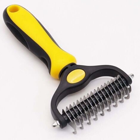Brosse pour sous-poil pour chien et chat Peigne pour sous-poil à poils longs et courts Brosse d'épilation pour chien Brosse de toilettage