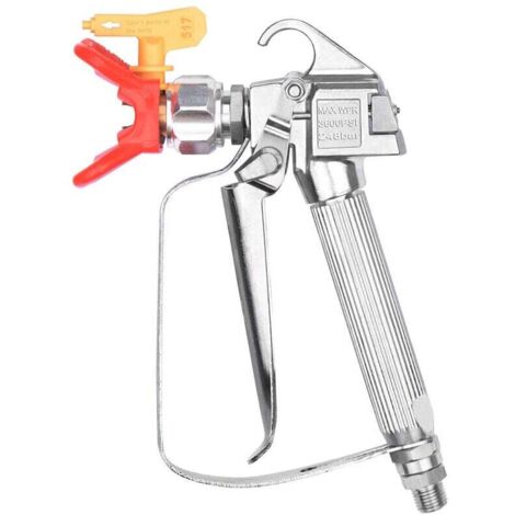 Pistolet a Peinture Airless + Garde de Siège de Buse + 517 Buse Réversible, Outil Universel pour Titan Wagner Graco Pulvérisateur de Peinture (1/4)