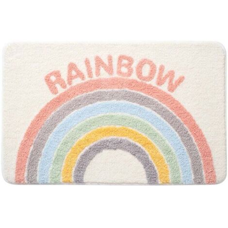 Tapis de bain arc-en-ciel - Tapis de salle de bain - Tapis - Tapis de bain - Tapis antidérapant - Tapis décoratif (1/4)
