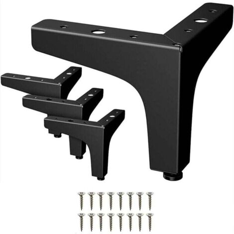 Pieds De Meuble En MéTal, Peut Charger 800 Kg, Pieds De Table Triangulaires 4 Pieds D'Armoire Diy, Canapé, Table Basse, Meuble Tv Et Autres Pieds De Table (6" / 15cm)-Fei Yu (1/4)