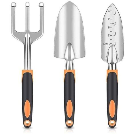Ensemble d'outils de jardin, outils en alliage d'aluminium robustes et légers avec poignée non ergonomique, Garde (1/3)