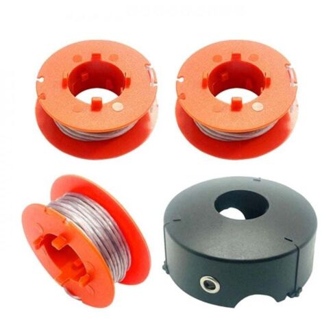 F016800175 Bobine de Fil pour Bosch Art 23 26 30 Easytrim et Combitrim,Pro-Tap Automatique Bobine Cordon Souple,8M x 1,6mm avec Couvercle F016L71088(3 Bobine + 1 Couvercle) (1/4)