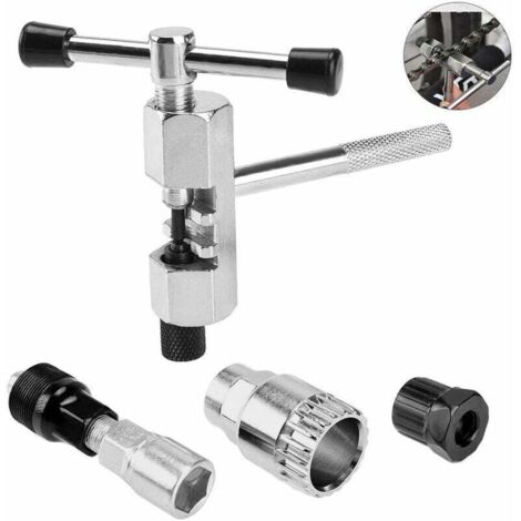 Outils de réparation de vélos multifonctionnels professionnels, outils de réparation de chaîne et de pédales de vélo durables, extracteur manivelle de vélo avec outil de retrait d'arbre-Fei Yu (1/4)