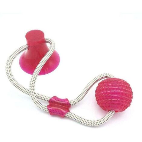 Jouet molaire multifonction pour animaux de compagnie, balle rebondissante avec ventouse puissante, nettoyage durable des dents