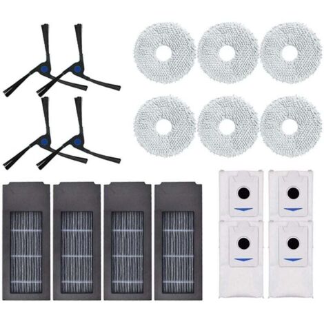 Lot de 18 sacs à poussière avec filtre Hepa pour accessoires de pièces de rechange Deebot X2 / X2 Omni / X2 Pro / Dex86 (1/4)