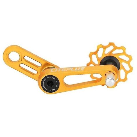 Chaîne de pression pour vélo pliable avec fermeture éclair et roue de guidage Palin en céramique, dorée (1/3)