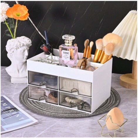 Organiseur de bureau avec compartiment pour accessoires : tiroir pratique pour une organisation parfaite du bureau (1/4)