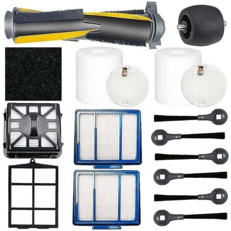Pour Iq R101ae Rv1001ae R101 Rv1001 Brosses primaires/latérales Brosses à rouleaux Filtre en feutre mousse Roue Acc (1/3)