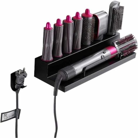 Support de Montage Mural Organisateur Support de Stockage pour Dyson Airwrap Styler Fer à friser Baguette barils brosses-Fei Yu (1/4)