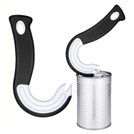 2 pièces ouvre-boîte à anneau facile à ouvrir ouvre-boîte à tirer facilement ouvre-boîte à anneau manuel ouvre-boîte à anneau pour boîtes de conserve bouteilles (1/4)