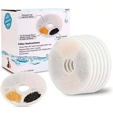 Filtre de rechange pour fontaine à eau pour chat Filtre pour fontaine à eau pour chat Pet Catit Flower Fountain 12 PCS