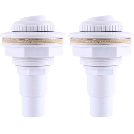 Joint de raccord de jet de retour complet pour piscine hors sol 2 pièces et adaptateur de tuyau mâle 1-1/2 pouce et écrou 3/4 pouce (1/3)