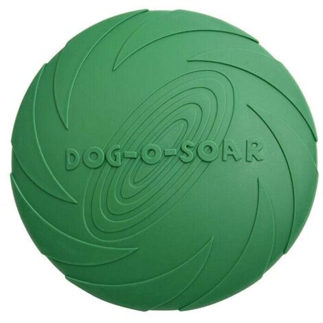 plat chien frisbee(vert foncé) (1/4)