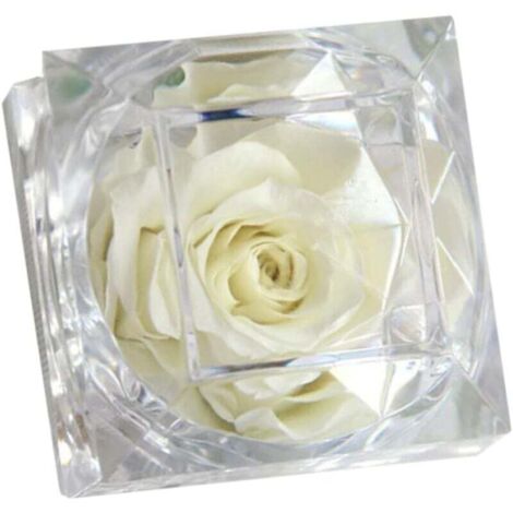 Décorations de mariage en cristal avec tous les cœurs Décorations pour femme Rose Fleur préservée (1/4)