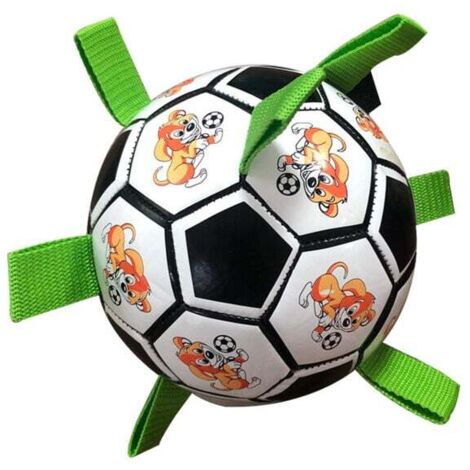 Balle de chien indestructible balle de chien balle de chien interactive chien pompe à air de jeu intérieur et extérieur(noir et blanc) (1/4)