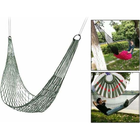 Hamac de couchage confortable en corde de nylon en maille d'angle-Fei Yu (1/4)