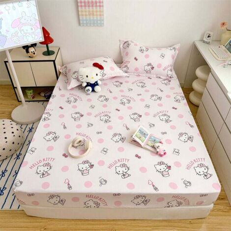 Housse de matelas simple en coton lavé de classe A, couvre-lit en coton nuage, housse anti-poussière, drap de lit pour enfants (1/3)