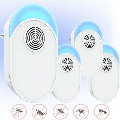 Ultrason Souris, Répulsif Ultrasons V3 • Appareil Anti Souris, Rats, Rongeurs, Loirs • Anti Rongeur • Alternative Efficace aux Pièges à Souris ou au Raticide • Labellisé CE (4 unités), Ensoleillé (1/4)