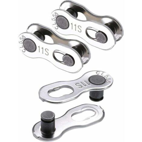 3 paires de maillons manquants de vélo chaîne à 11 vitesses maillon de chaîne de vélo en acier argenté réutilisable-Fei Yu (1/4)