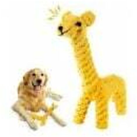 Jouets à mâcher en corde pour chien, jouets à mâcher pour chiot, jouets à brosser pour chien, jouets en corde de coton pour animaux de compagnie en forme d'animal (1/4)