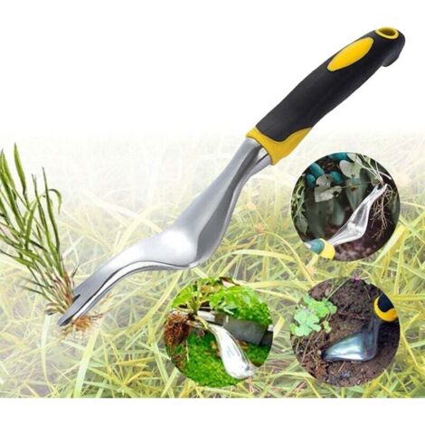 Outil de Suppression de Pissenlit de désherbeur à Main, extracteur de Mauvaises Herbes Manuel de Jardin Extracteur de Mauvaises Herbes Pliable Extracteur Rapide et économisant du Travail-Fei Yu (1/4)