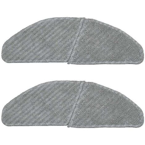 Lot de 2 serpillères en polyester pour aspirateur robot (1/3)